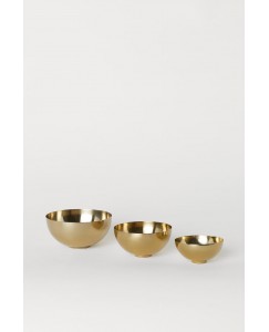3-pack metal bowls
